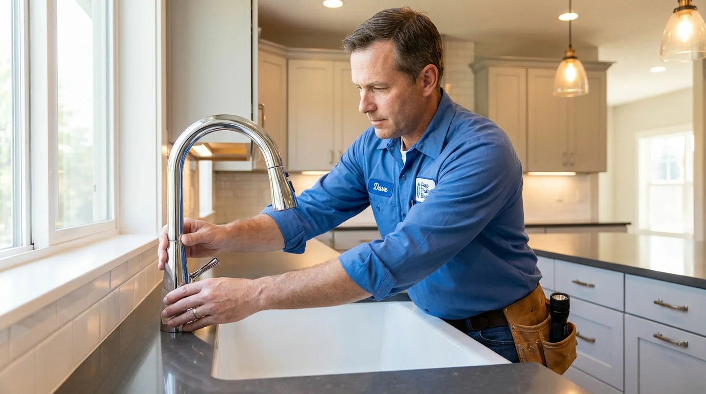 Kitchen faucet installation by Johns Plumbing LLC in Lithonia
