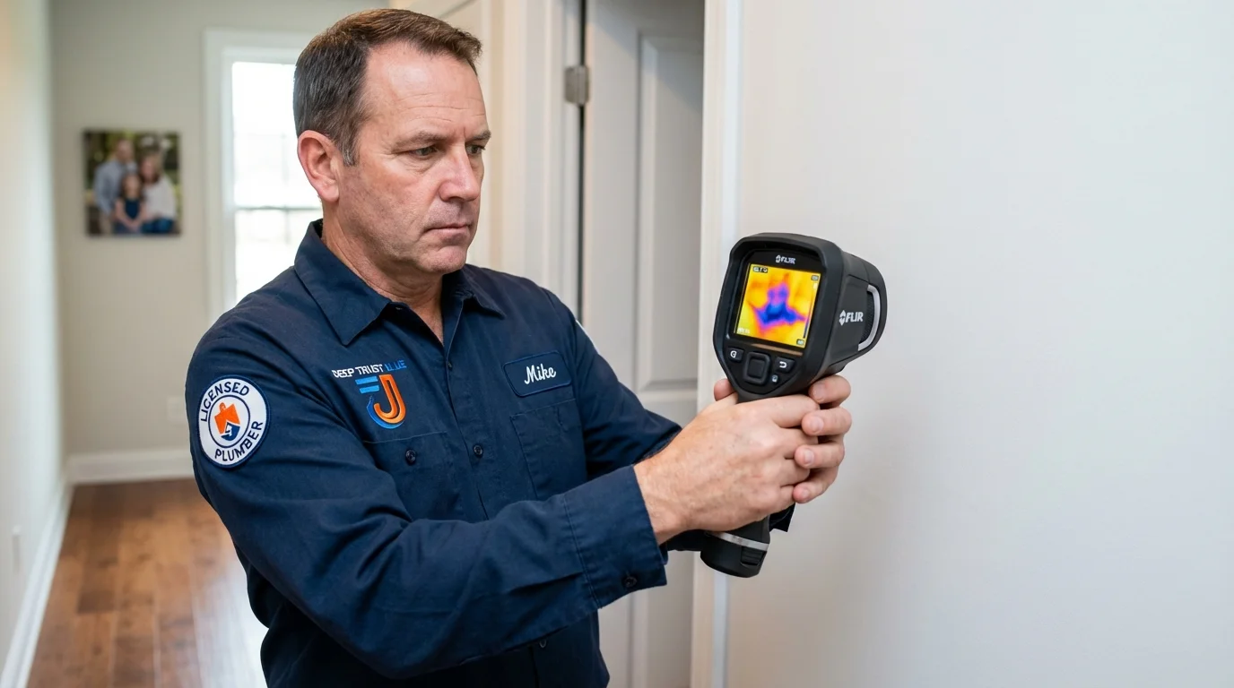 Thermal imaging leak detection by Johns Plumbing LLC in Lithonia